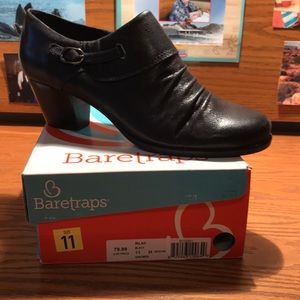 Baretraps Black Leather Boots Size 11M